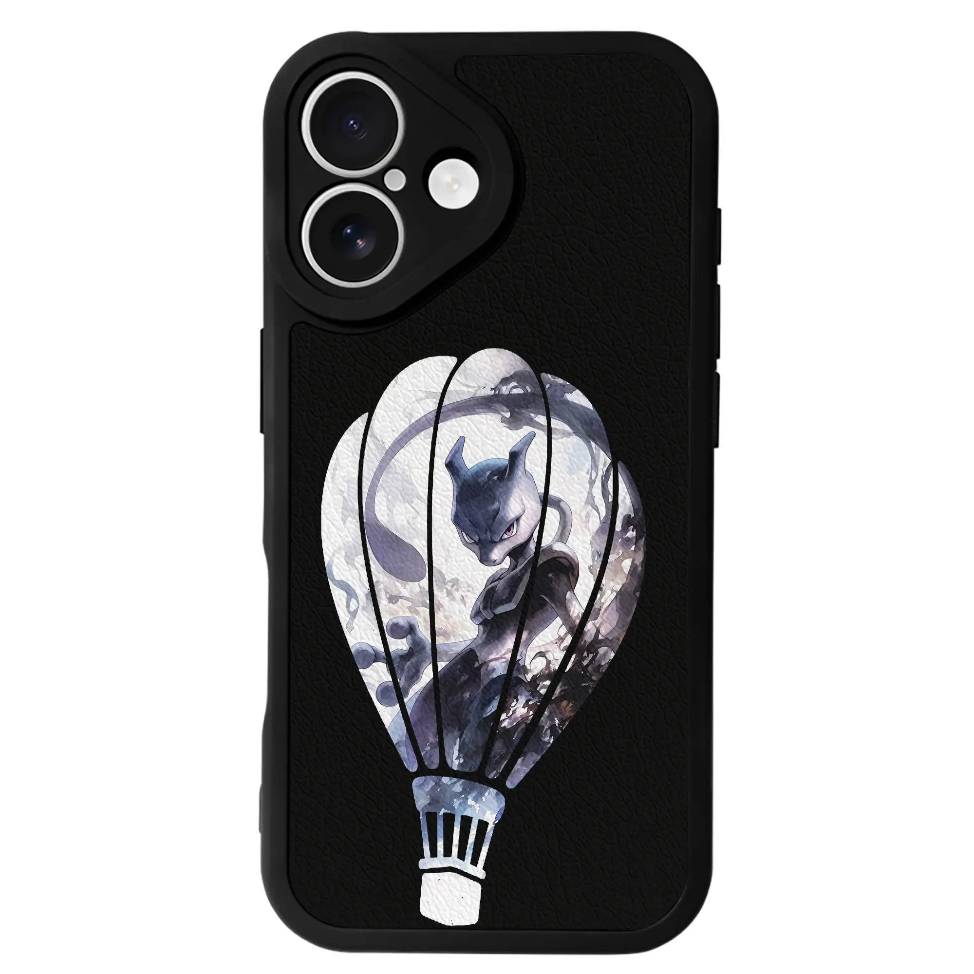 ポケモン グッズ,ミュウツー - IPhone 16シリーズ対応 ・ シリコンスマホケース ・ レザー調 ・ 高精度フィット ・ 耐衝撃 ・ ワイヤレス充電対応 ・ 精密カット